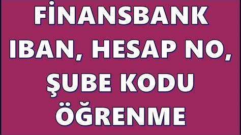 IBAN: Finansbank A.S. .